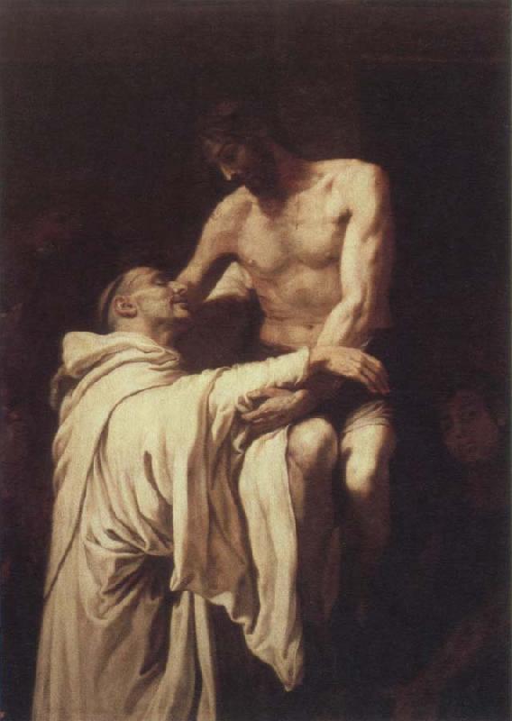RIBALTA, Francisco christ embracing st.bernard Germany oil painting art
